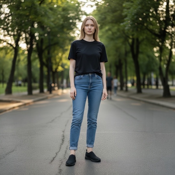 Bernie Mev Tender Black Woven Comfort Walking Shoes Womens Lightweight - NWB - Picture 3 of 7